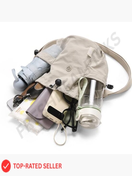 Mini Drawstring Backpack Lightweight Nylon Casual Travel Daypack Handbag